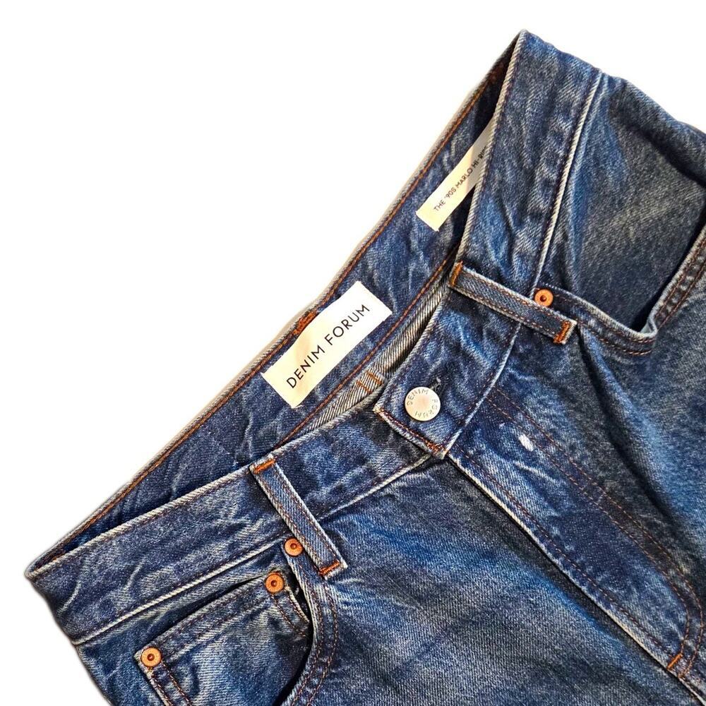 Aritzia Denim Forum The 90's Marlo Hi-Rise Blue Baggy Cotton Jeans SZ 25
